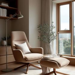 Dekor Artemia grå gulvlampe lang metalarm diameter 16,5 cm 2300