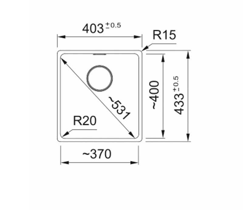 Franke Maris MRG 210-37 Fragranite polarhvid indbygningsvask