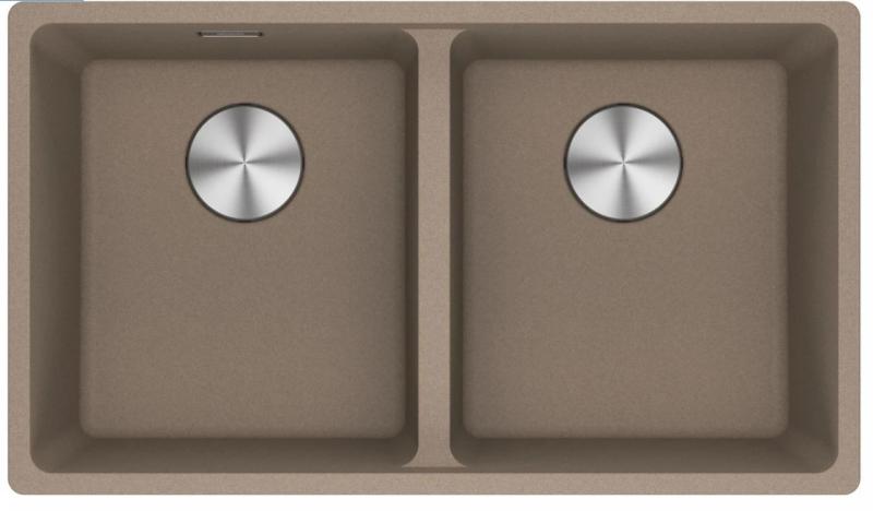 Franke Maris MRG 120-35-35 Fragranite Oyster dobbelt vask undermonteret