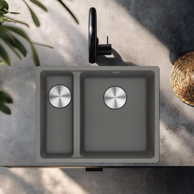 Franke Maris MRG 260-34-15 Fragranite Stone grå vask Højre side fladt indbygning