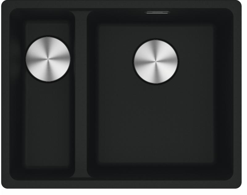 Franke Maris MRG 160-34-15 Fragranite Mat sort vask Vaske til højre underbygning