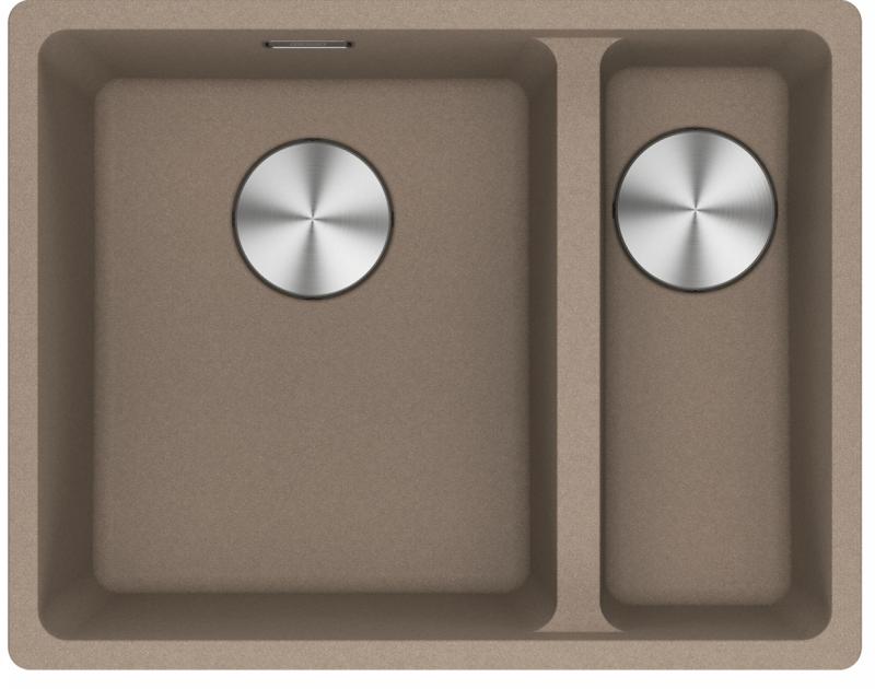 Franke Maris MRG 160-34-15 Fragranite Oyster håndvask Vaske til venstre underbygning