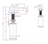 Quadri Tenby Inbouw Zeepdispenser PVD van steel boven navulbaar 1208957894