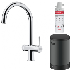 Franke Maris vandhub 4L kedel 3-i-1 med Touch elektronisk kogende vandhane krom med vandhub bypass 1208957947