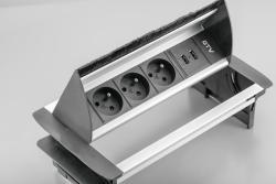 Gennem-skrivebords strømstik 1208958678