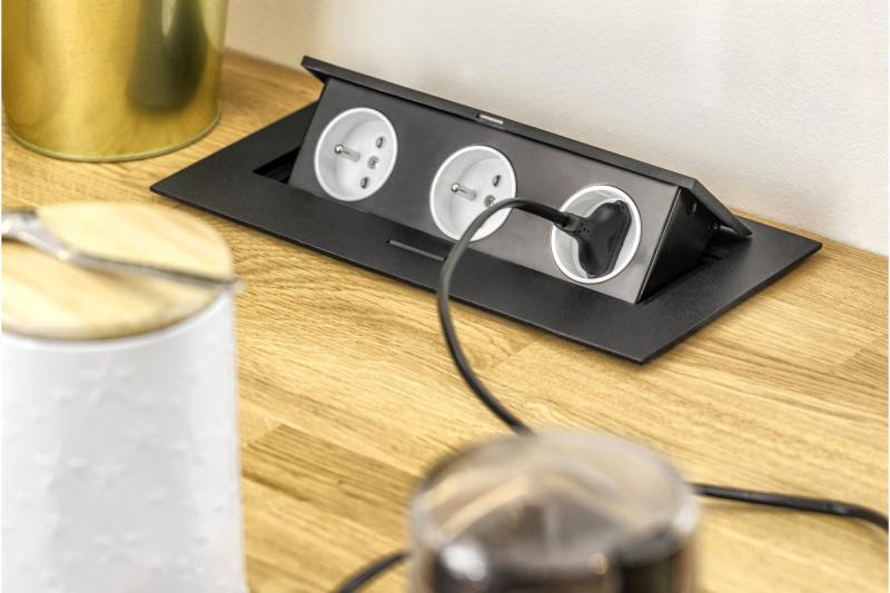 Rektangulær indbygget stikkontakt 1208958682