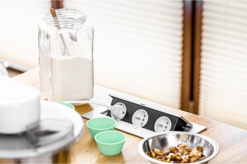 Rektangulær indbygget stikkontakt 1208958683