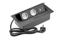 Rektangulær indbygget stikkontakt 1208958688