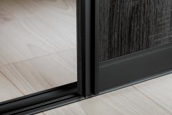 Aluminum profile bottom track  PRO, L=3 m, black colour 1208959054