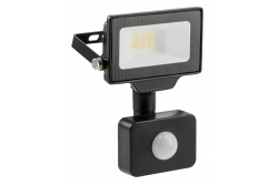 G-TECH LED projektør med bevægelsessensor,10W,1000lm,AC220-240V,50/60 Hz,PF>0,9,RA>80,IP65,120°,4000K, sort 1208959172