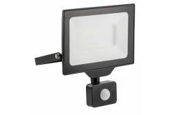 G-TECH LED oversvømmelseslys med bevægelsessensor, 50W, 5000lm, AC220-240V, 50/60 Hz, PF>0,9, RA>80, IP65, 120°, 6000K, sort 1208959179