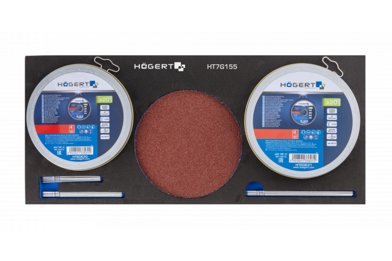 Hoegert 7-skuffe værktøjskasse med en sidedør med tilbehør 544 stykker. 1208962010