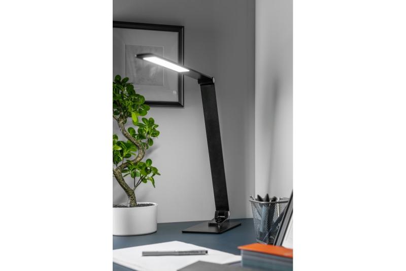 Dekor Skrivebordslampe Loneos 12W 700lm AC220-240V 3-CCT 5-trins dæmpning RA>80 USB sort 1208962502