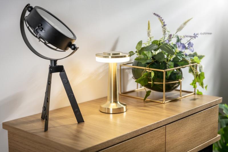 Dekor Monum Skrivebordslampe 3W 200lm DC 5V 1A 3000 K 3 stk Dæmpbar batteri 1800 mAh guld. 1208962505