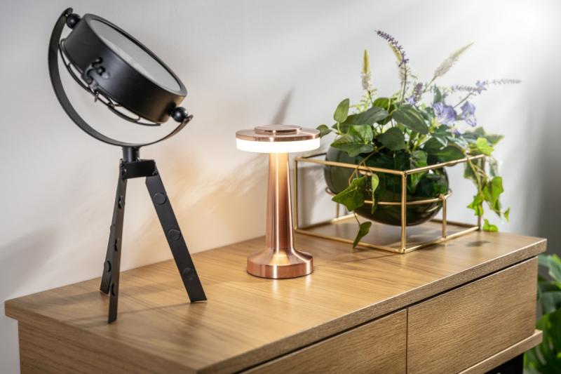 Dekor Monum skrivebordslampe 3W 200lm DC 5V 1A 3000 K 3 stk. Dæmpbar batteri 1800 mAh kobber. 1208962506