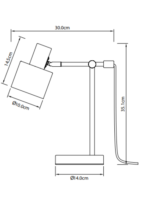 Dekor Bordlampe SELVIA II 6072 maks. 250V 50/60Hz 1*E14 maks. 25 W dia. 10 cm IP20 guld/sort 1208962516