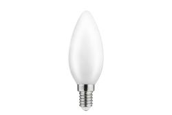 LED LYSKILDE, MÆLK FILAMENT, A-G, C35, 3000K, E14, 4,0W, AC220-240V, 360°, 420lm, 44mA 1208962693