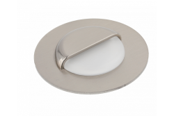 Dekor LED trappearmatur ESCADA OB DC12V rund matglas kappe 0,8W 70lm 4000K inox kabel 150cm