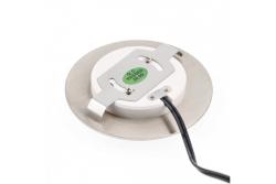 Dekor LED trappearmatur ESCADA OB DC12V rund matglas kappe 0,8W 70lm 4000K inox kabel 150cm