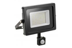 LED projektør iNEXT med bevægelsessensor 50W 4000lm, PF>0,9, RA>80, IP65, 120°, 6400K, sort krop 1208962862