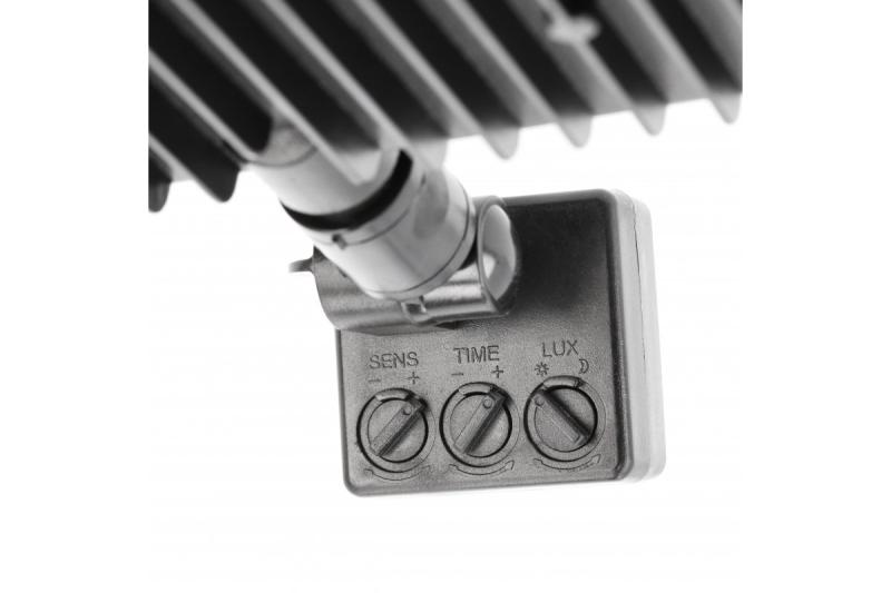 LED projektør iNEXT med bevægelsessensor 50W 4000lm, PF>0,9, RA>80, IP65, 120°, 6400K, sort krop 1208962862