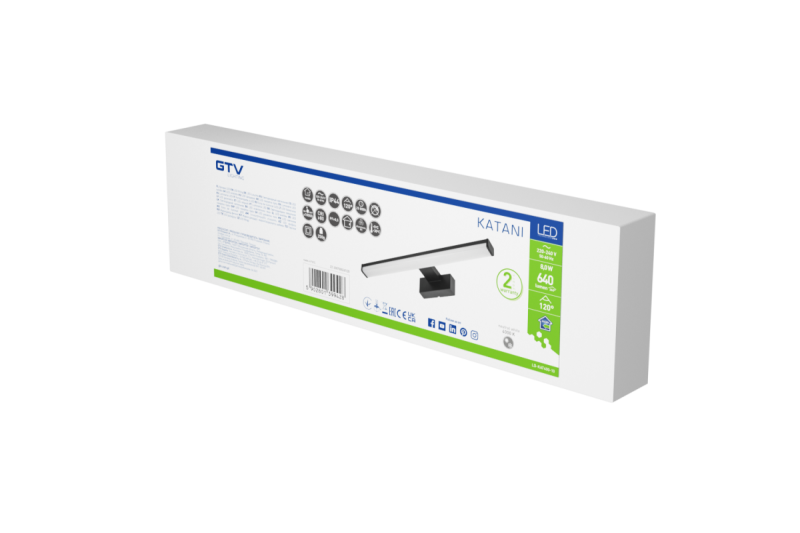 Decor Led-armatur Catania 400mm 8W AC220-240V 50/60Hz 4000K IP44 RA >80 640lm Sort. 1208962884