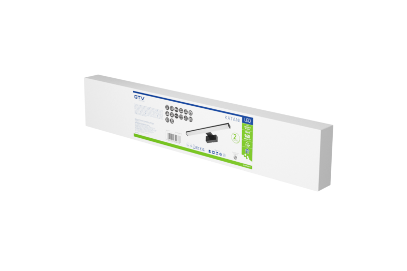 Decor Led armatur Catania 600mm 12W AC220-240V 50/60Hz 4000K IP44 RA >80 960lm Sort 1208962887