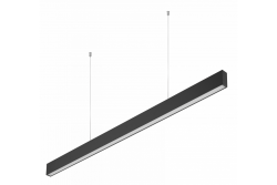 LED Dekorativt Ophængt Armatur LIVIA 40W 3600lm AC220-240V 50-60Hz 100° RA>80 IP20 AL/PC 4000K 120cm sort. 1208962913