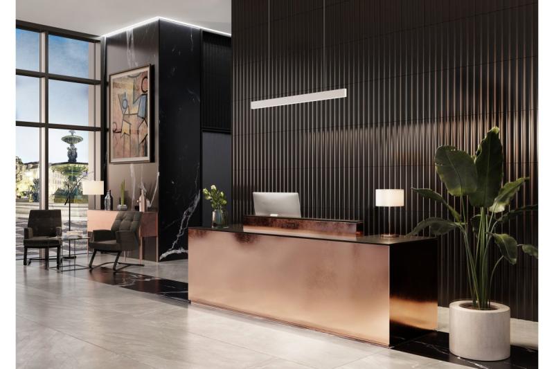 Decoreer LED-hængelampe LIVIA 40W 3600lm AC220-240V 50-60Hz 100° RA>80 IP20 AL/PC 4000K 120cm hvid. 1208962914