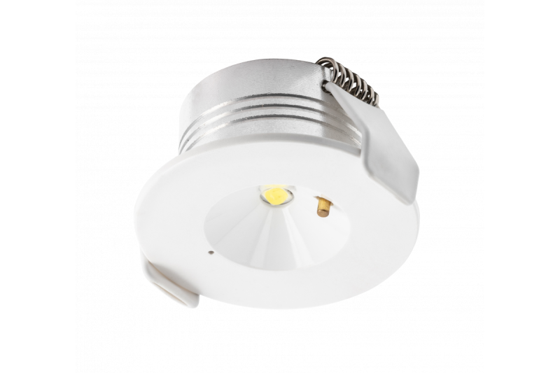 OMAHA-3 LED nødbelysning, 3W, 300lm, AC220-240V, 50-60Hz, IP20, 3h, 6400K, enkeltformål, TEST KNAP 1208963024
