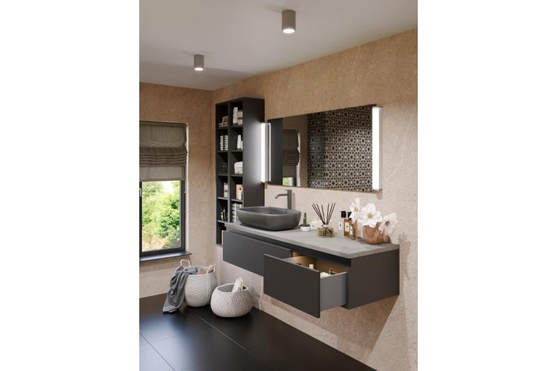 Decor Zita led-armatur med kontakt 600mm 15W AC220-240V 50/60Hz 4000K IP44 RA >80 1200lm Hvid 1208963291