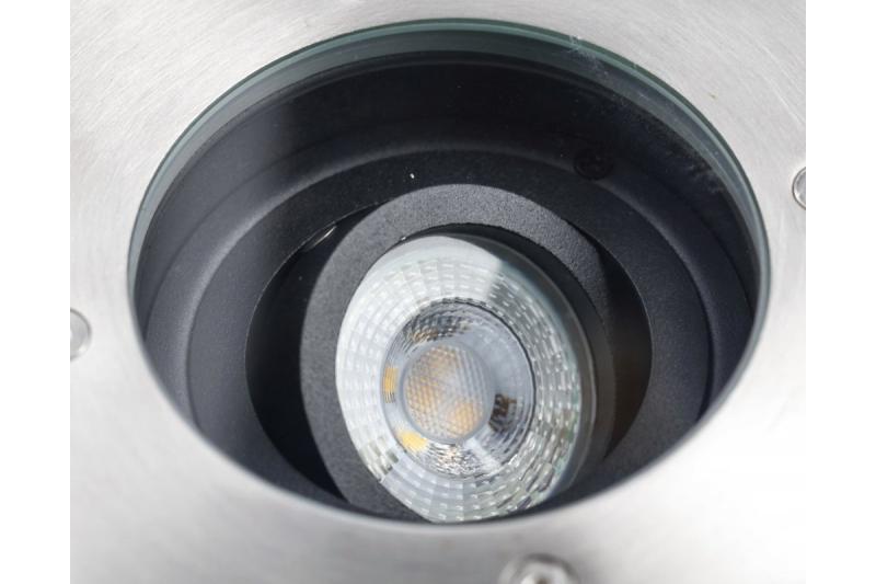 Dekor Oversvømmet armatur BETA-K med vinkeljustering maks. 50 W GU10 IP67 AC220-240V 50/60Hz rustfrit stål. 1208963697