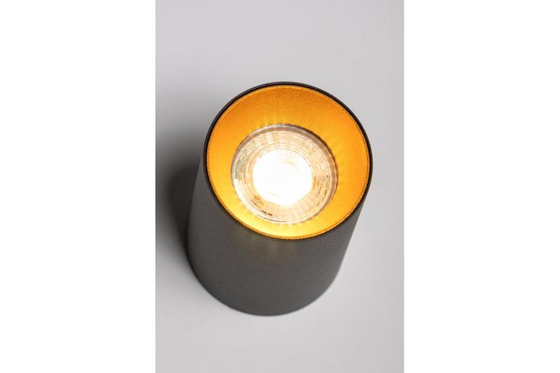 Dekor Loftarmatur AERO aluminium 70x100mm IP20 maks. 20W rund sort. 1208963807