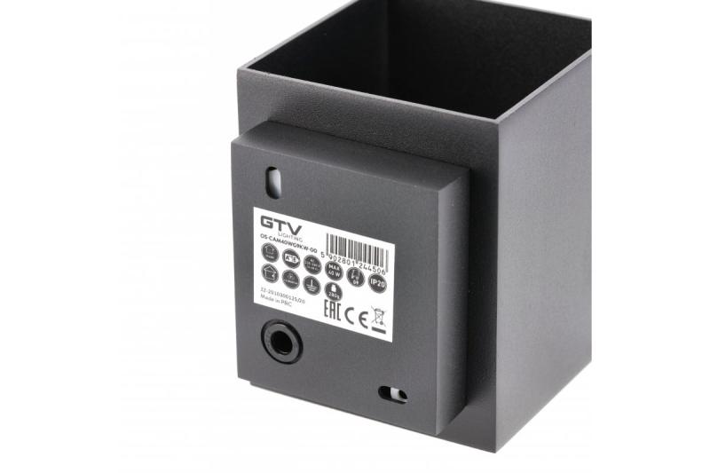 Decor Vægarmatur CAMPIONE aluminium G9 IP20 maks. 40W IP20 firkantet sort. 1208963849