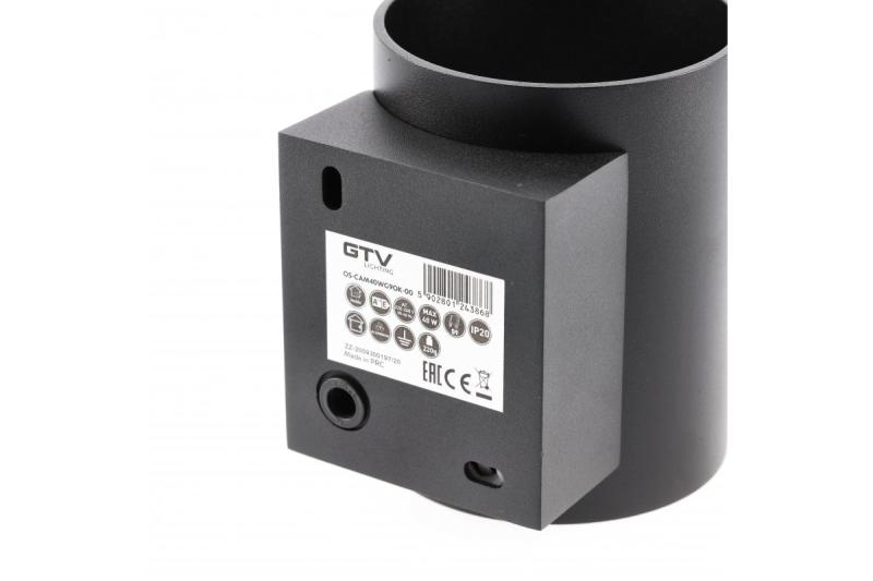 Decor Vægarmatur CAMPIONE aluminium G9 IP20 maks. 40W IP20 rund sort. 1208963851