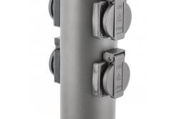 Decor Tuinpaal CORTA-P 36 IP54 AC220-240V 50-60Hz 4*Schuko stikkontakt maks. 3500W pæl grafit. 1208963859