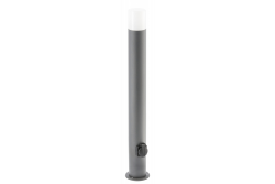 Dekor CORTA-P 80 havelampe E27 MAX.25W IP44 AC220-240V 50-60Hz stikkontakt maks. 3000W stolpe grafit. 1208963864