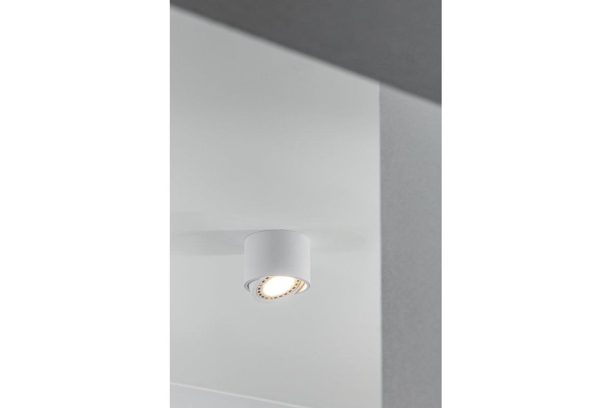 Dekor ISUMI loftlampe med justerbar vinkel aluminium 130x100 IP20 ES111 GU10 rund hvid. 1208963895