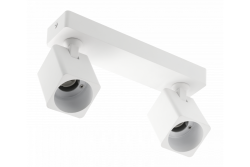 Dekor Loftarmatur RENO aluminium IP20 maks. 20W*2 dobbelt firkantet hvid. 1208963981