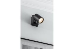 Decor Vægarmatur SANTO aluminium IP20 maks. 20W enkelt rund sort. 1208963993