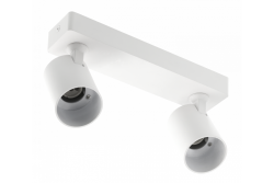 Dekor Loftarmatur SANTO aluminium IP20 maks. 20W*2 dobbelt rund hvid. 1208963998