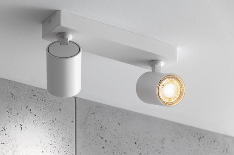 Dekor Loftarmatur SANTO aluminium IP20 maks. 20W*2 dobbelt rund hvid. 1208963998