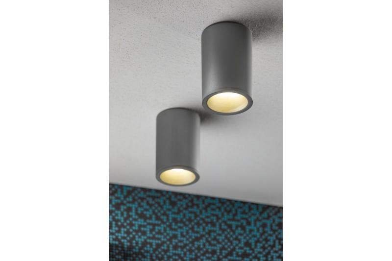 Decor SENSA AQUA loftlampe aluminium 85x115 IP54 maks 50W cirkulær grå. 1208964008