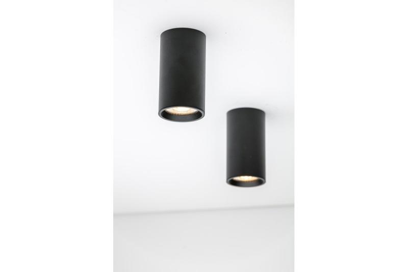 Decor Lamp overflademonteret SENSA MINI aluminium 64x115 IP20 maks 50W rund sort kabinet. 1208964013