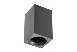 Decorlampe overflademonteret SENSA MINI aluminium 70x70x115 IP20 maks 50W firkantet sort kabinet. 1208964015