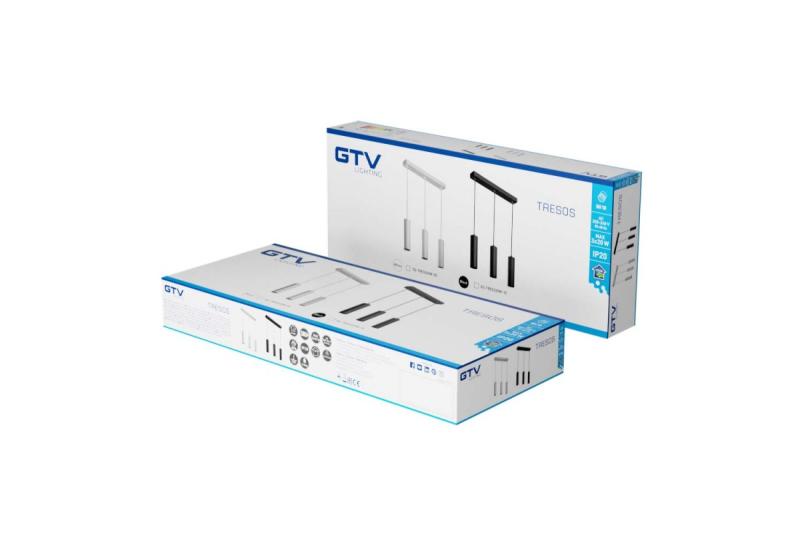 Decor TRESOS pendellampe 3xGU10 aluminium IP20 maks. 3x20W hvid 1208964029