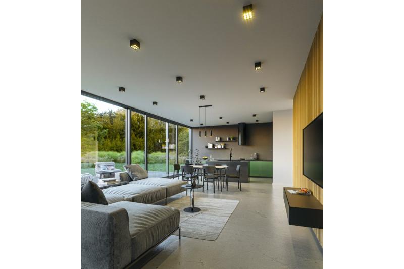 Dekor Ophængt armatur TRESOS II 3xGU10 aluminium IP20 maks. 3x20W sort. 1208964030