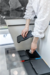 Garbi Basket B-60-3 affaldssorteringssystem til skuffe 60 cm inkl. holder og 3 affaldsbeholdere 1208964399