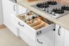 Adjustable (beech) insert for 400-600mm cabinets with AXIS/MB drawer L=450