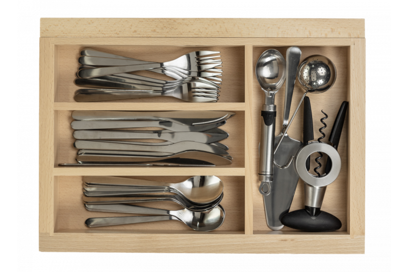 Decor Cutle Bestikbak Justerbar Indsats til 400-600mm Skabe Farve Bøg 1208966289